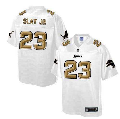 Nike Detroit Lions #23 Darius Slay JR White Men's NFL Pro Line Fashion Game Jersey
