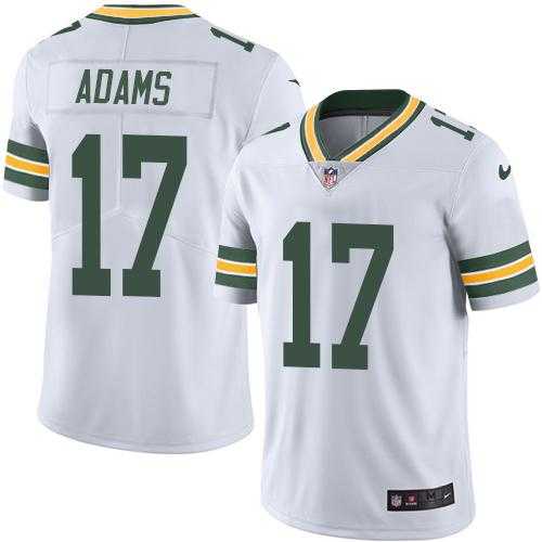 Nike Green Bay Packers #17 Davante Adams White Men's Stitched NFL Limited Rush Jersey