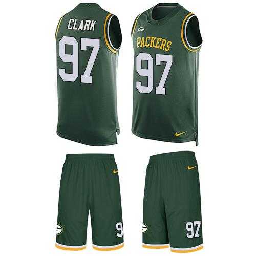 Nike Green Bay Packers #97 Kenny Clark Green Team Color Men's Stitched NFL Limited Tank Top Suit Jersey