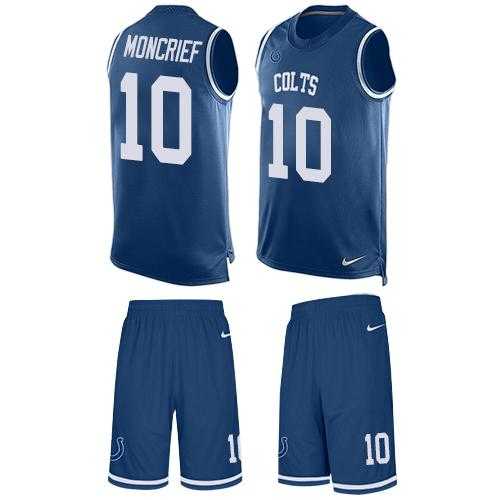Nike Indianapolis Colts #10 Donte Moncrief Royal Blue Team Color Men's Stitched NFL Limited Tank Top Suit Jersey