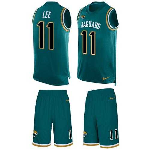 Nike Jacksonville Jaguars #11 Marqise Lee Teal Green Team Color Men's Stitched NFL Limited Tank Top Suit Jersey