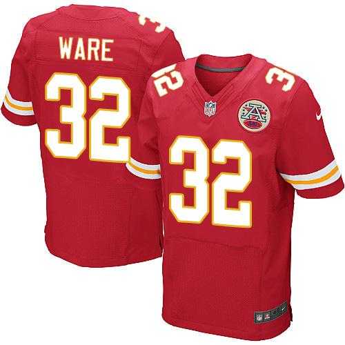 Nike Kansas City Chiefs #32 Spencer Ware Red Team Color Men's Stitched NFL Elite Jersey