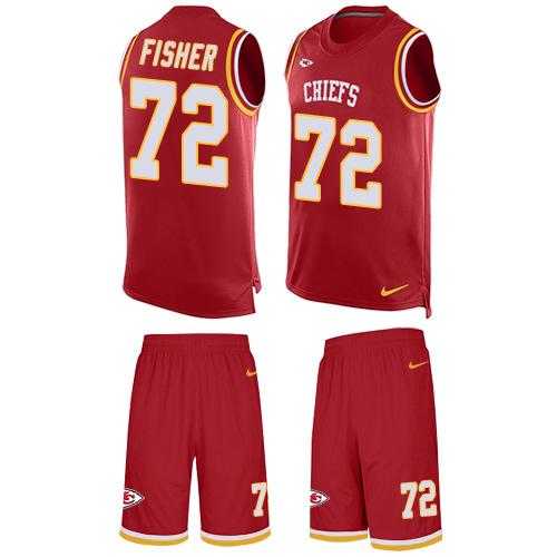 Nike Kansas City Chiefs #72 Eric Fisher Red Team Color Men's Stitched NFL Limited Tank Top Suit Jersey