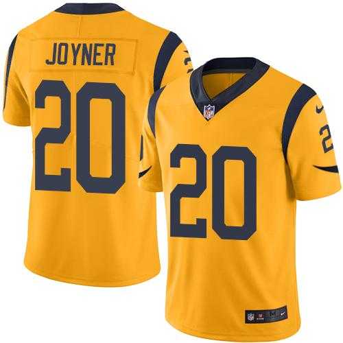 Nike Los Angeles Rams #20 Lamarcus Joyner Gold Men's Stitched NFL Limited Rush Jersey