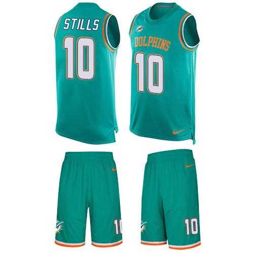 Nike Miami Dolphins #10 Kenny Stills Aqua Green Team Color Men's Stitched NFL Limited Tank Top Suit Jersey