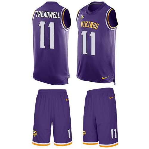 Nike Minnesota Vikings #11 Laquon Treadwell Purple Team Color Men's Stitched NFL Limited Tank Top Suit Jersey