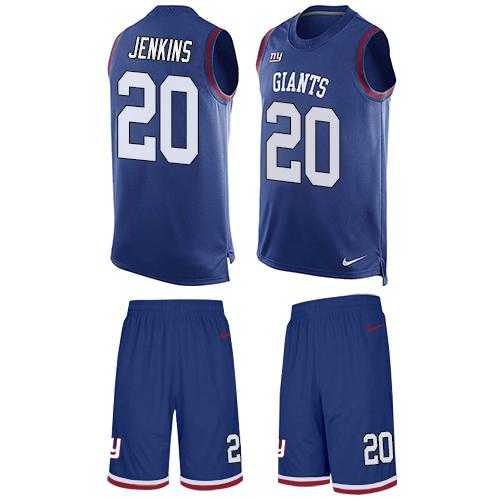 Nike New York Giants #20 Janoris Jenkins Royal Blue Team Color Men's Stitched NFL Limited Tank Top Suit Jersey