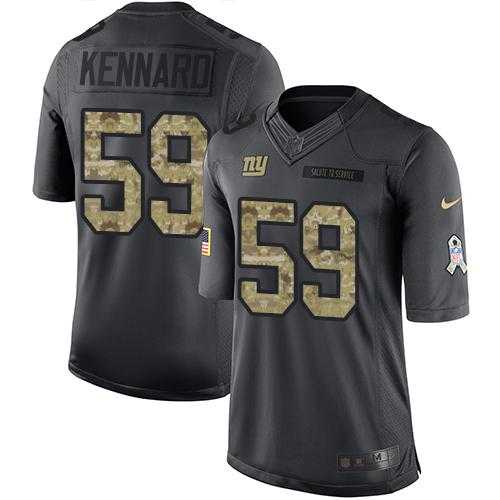 Nike New York Giants #59 Devon Kennard Black Men's Stitched NFL Limited 2016 Salute to Service Jersey