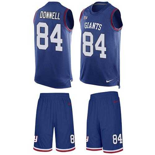 Nike New York Giants #84 Larry Donnell Royal Blue Team Color Men's Stitched NFL Limited Tank Top Suit Jersey