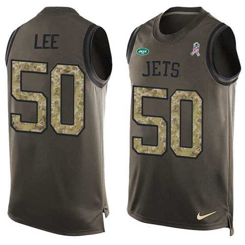 Nike New York Jets #50 Darron Lee Green Men's Stitched NFL Limited Salute To Service Tank Top Jersey