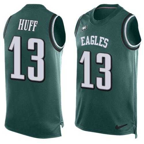 Nike Philadelphia Eagles #13 Josh Huff Midnight Green Team Color Men's Stitched NFL Limited Tank Top Jersey