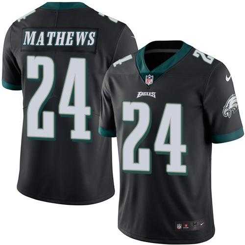 Nike Philadelphia Eagles #24 Ryan Mathews Black Men's Stitched NFL Limited Rush Jersey