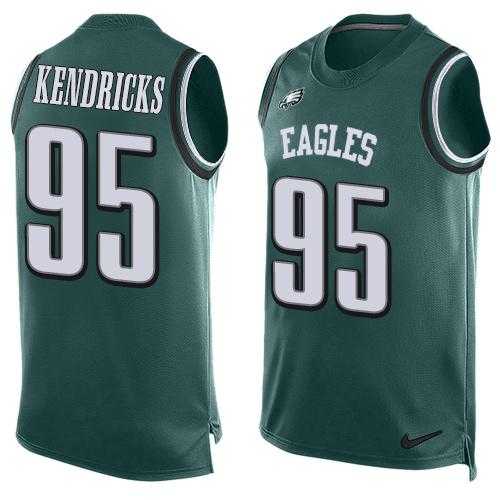 Nike Philadelphia Eagles #95 Mychal Kendricks Midnight Green Team Color Men's Stitched NFL Limited Tank Top Jersey