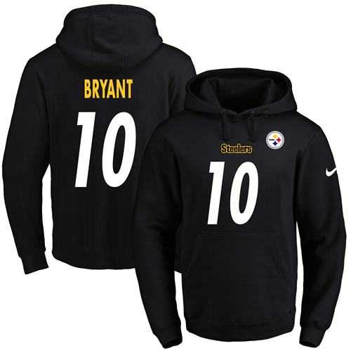 Nike Pittsburgh Steelers #10 Martavis Bryant Black Name & Number Pullover NFL Hoodie