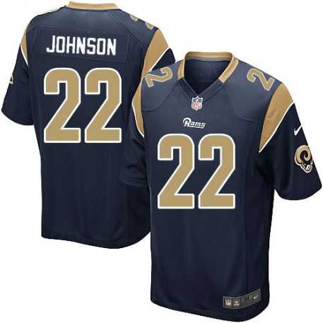 Nike Rams #22 Trumaine Johnson Navy Blue Alternate Youth Stitched NFL Elite Jersey