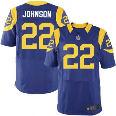 Nike Rams #22 Trumaine Johnson Royal Blue Alternate Men's Stitched NFL Elite Jersey