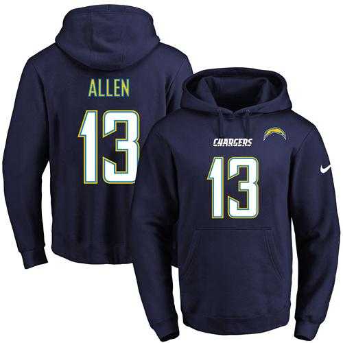 Nike San Diego Chargers #13 Keenan Allen Navy Blue Name & Number Pullover NFL Hoodie