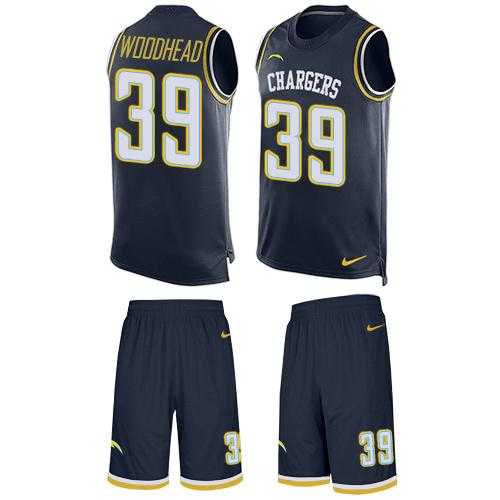 Nike San Diego Chargers #39 Danny Woodhead Navy Blue Team Color Men's Stitched NFL Limited Tank Top Suit Jersey
