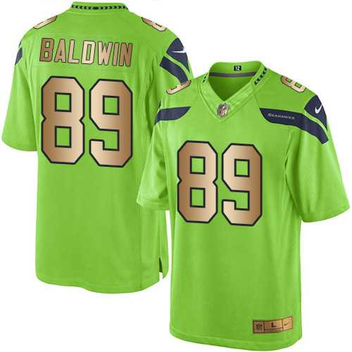 Nike Seattle Seahawks #89 Doug Baldwin Green Men's Stitched NFL Limited Gold Rush Jersey