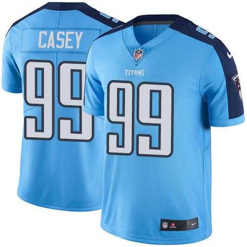 Nike Tennessee Titans #99 Jurrell Casey Light Blue Men's Stitched NFL Limited Rush Jersey