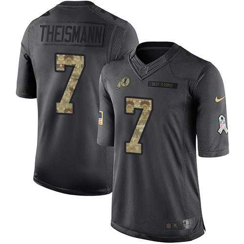Nike Washington Redskins #7 Joe Theismann Black Men's Stitched NFL Limited 2016 Salute to Service Jersey