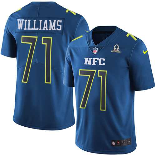 Nike Washington Redskins #71 Trent Williams Navy Men's Stitched NFL Limited NFC 2017 Pro Bowl Jersey