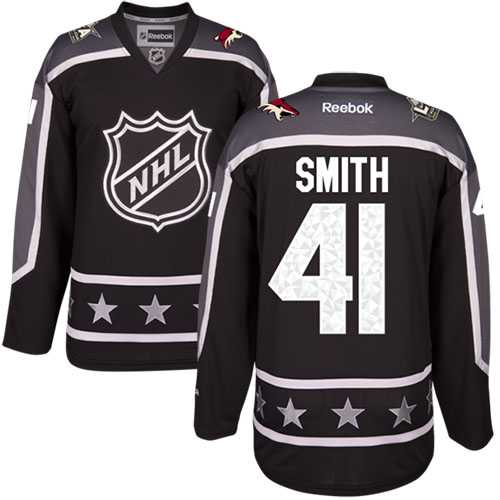 Phoenix Coyotes #41 Mike Smith Black 2017 All-Star Pacific Division Stitched NHL Jersey