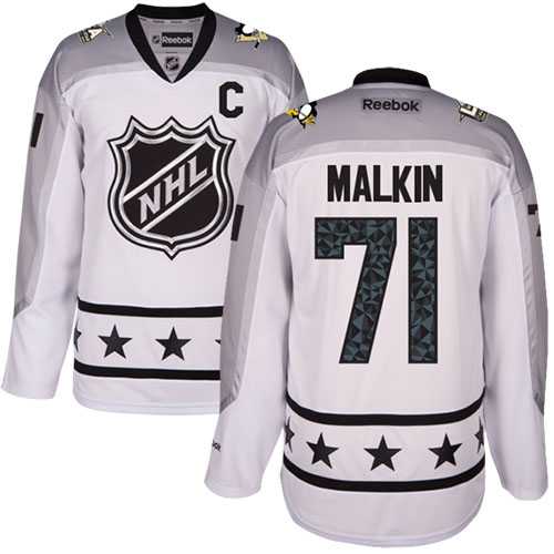 Pittsburgh Penguins #71 Evgeni Malkin White 2017 All-Star Metropolitan Division Stitched NHL Jersey