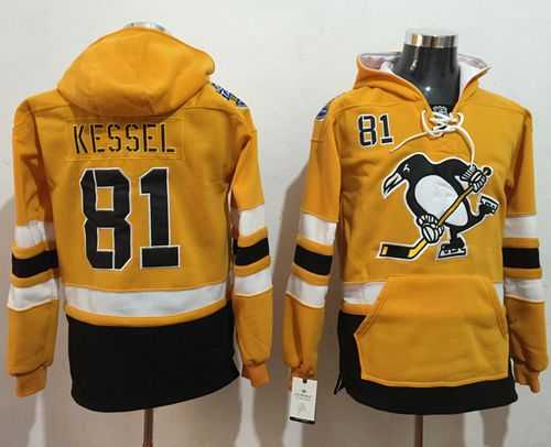 Pittsburgh Penguins #81 Phil Kessel Gold Sawyer Hooded Sweatshirt 2017 Stadium Series Stitched NHL Jersey