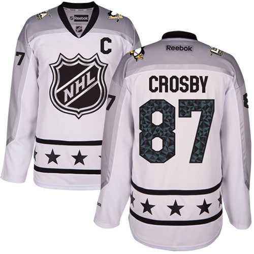 Pittsburgh Penguins #87 Sidney Crosby White 2017 All-Star Metropolitan Division Stitched NHL Jersey