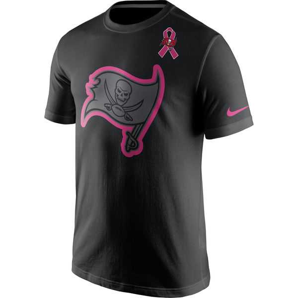 Tampa Bay Buccaneers Nike Breast Cancer Awareness Team Travel Performance T-Shirt Black