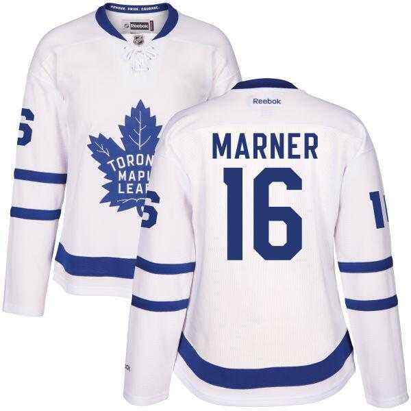 Toronto Maple Leafs #16 Mitchell Marner White Road Women's Stitched NHL jersey