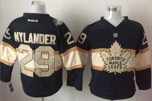 Toronto Maple Leafs #29 William Nylander Black Cream 100th Anniversary Stitched NHL Jersey