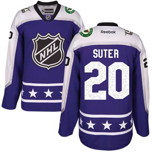 Women's Minnesota Wild #20 Ryan Suter Purple 2017 All-Star Central Division Stitched NHL Jersey
