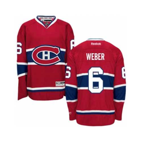 Women's Montreal Canadiens #6 Shea Weber Red Home NHL Jersey
