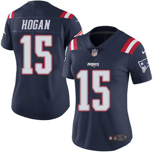 Women's New England Patriots #15 Chris Hogan Nike Navy Color Rush Limited Jersey
