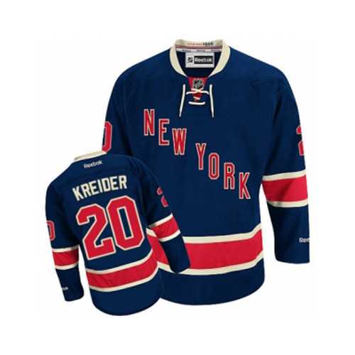 Women's New York Rangers #20 Chris Kreider Navy Blue Third NHL Jersey