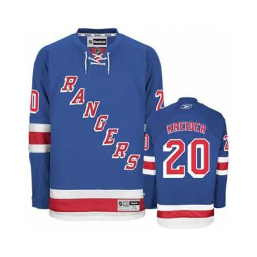 Women's New York Rangers #20 Chris Kreider Royal Blue Home NHL Jersey