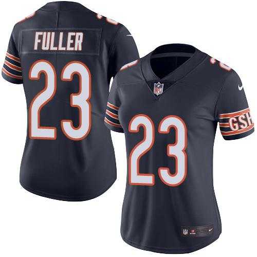 Women's Nike Chicago Bears #23 Kyle Fuller Navy Blue Stitched NFL Limited Rush Jersey