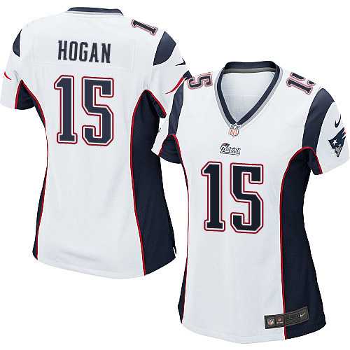 Women's Nike New England Patriots #15 Chris Hogan White Stitched NFL New Elite Jersey