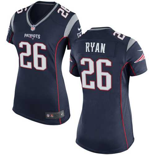 Women's Nike New England Patriots #26 Logan Ryan Navy Blue Team Color Stitched NFL New Elite Jersey