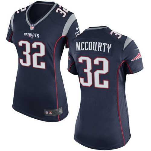 Women's Nike New England Patriots #32 Devin McCourty Navy Blue Team Color Stitched NFL New Elite Jersey