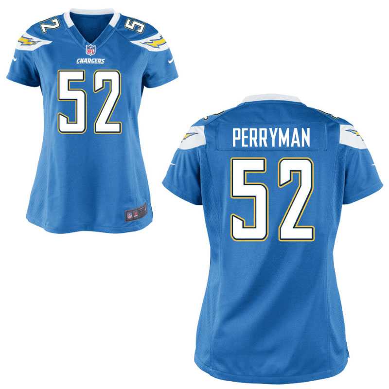 Women's Nike San Diego Chargers #52 Denzel Perryman Light Blue Alternate Game Jersey