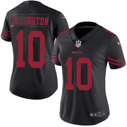 Women's Nike San Francisco 49ers #10 Bruce Ellington Limited Black Rush NFL Jersey