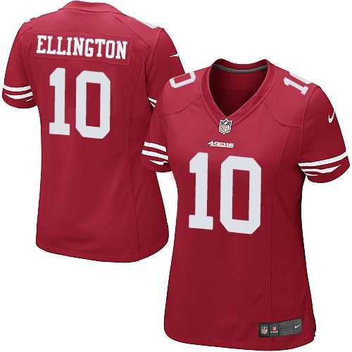 Women's Nike San Francisco 49ers #10 Bruce Ellington Limited Red Team Color NFL Jersey