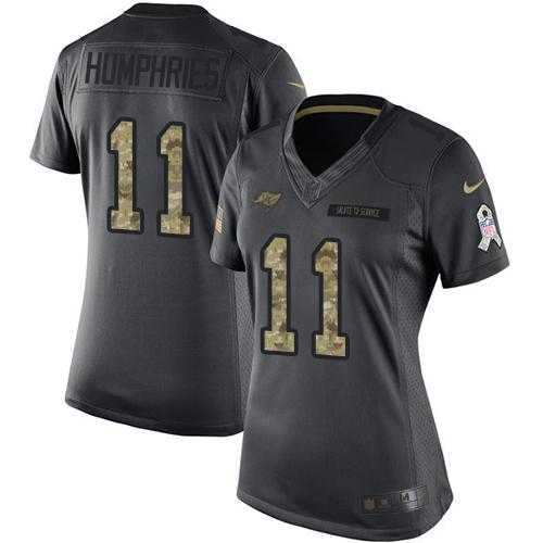 Women's Nike Tampa Bay Buccaneers #11 Adam Humphries Anthracite Stitched NFL Limited 2016 Salute to Service Jersey