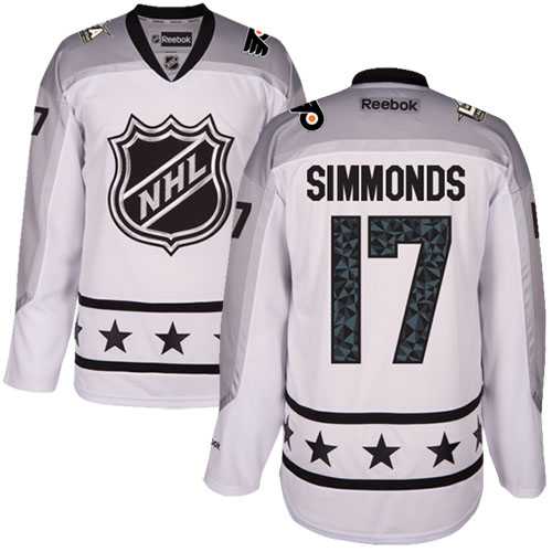 Women's Philadelphia Flyers #17 Wayne Simmonds White 2017 All-Star Metropolitan Division Stitched NHL Jersey