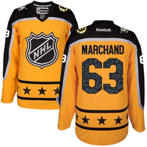 Youth Boston Bruins #63 Brad Marchand Yellow 2017 All-Star Atlantic Division Stitched NHL Jersey