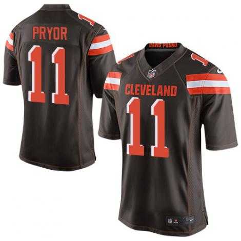 Youth Cleveland Browns #11 Terrelle Pryor Brown Team Color Stitched NFL Nike Elite Jersey