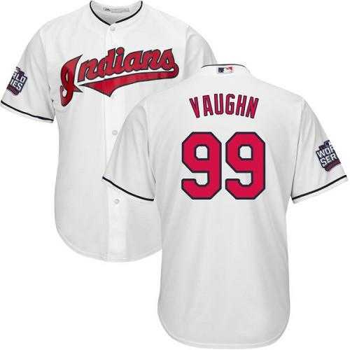 Youth Cleveland Indians #99 Ricky Vaughn White Home 2016 World Series Bound Stitched Baseball Jersey